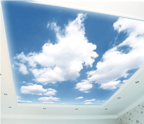 Потолок с облаками