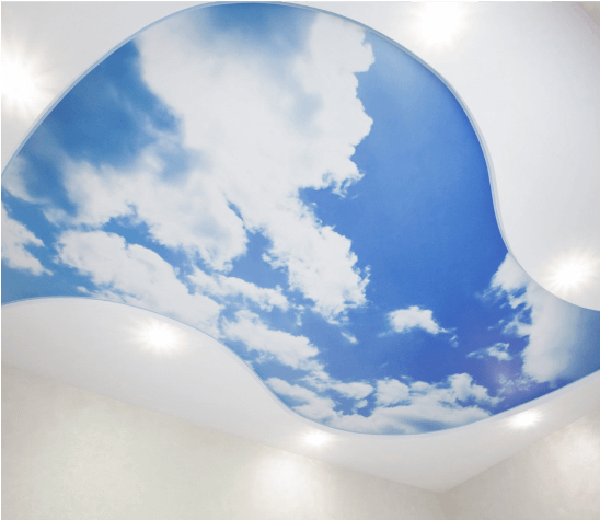 Потолок с облаками